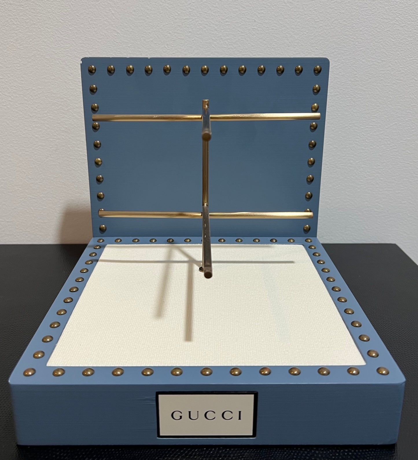 Gucci Studded Flat-Back Dresser Countertop Display | With Fixture | Rare | Mint