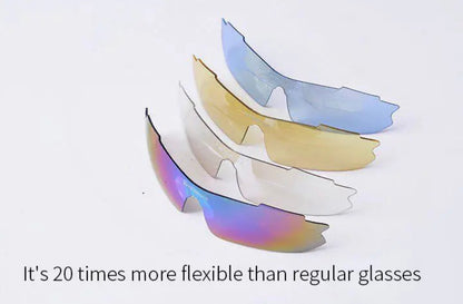 Outdoors, sports and cycling Sunglasses.  5 Changeable Lens Variations. Comfy|Non-Slip Nose-pads