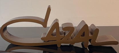 Cazal Logo Retail Countertop Display- 3D Sign- In Great Condition - Bronze