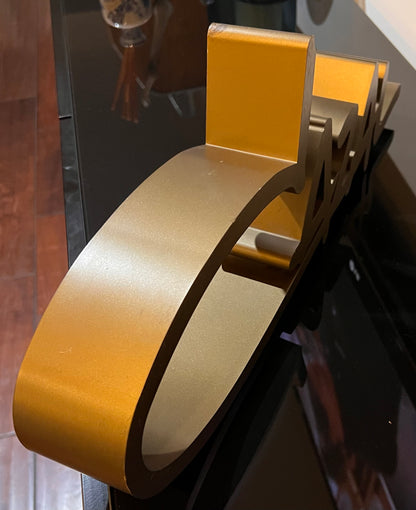 Cazal Logo Retail Countertop Display- 3D Sign- In Great Condition - Bronze