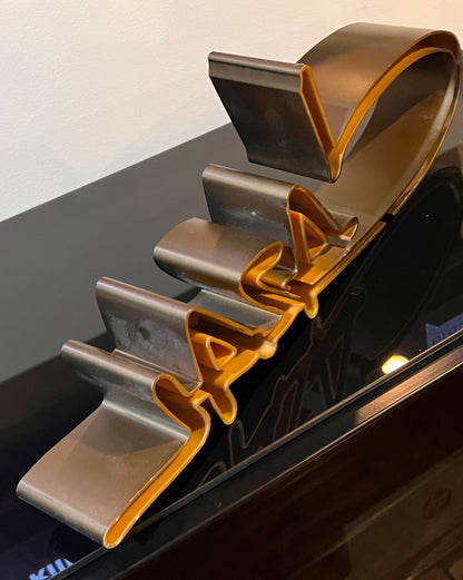 Cazal Logo Retail Countertop Display- 3D Sign- In Great Condition - Bronze