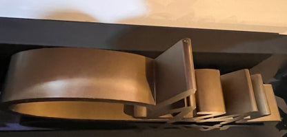 Cazal Logo Retail Countertop Display- 3D Sign- In Great Condition - Bronze