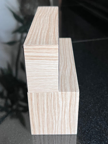 Bentley: Leather Stitched-Embossed-On Wood-Countertop Display-Very Rare Two Piece Set