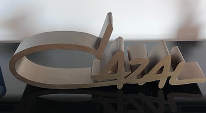 Cazal Logo Retail Countertop Display- 3D Sign- In Great Condition - Bronze