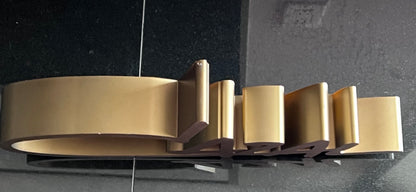 Cazal Logo Retail Countertop Display- 3D Sign- In Great Condition - Bronze