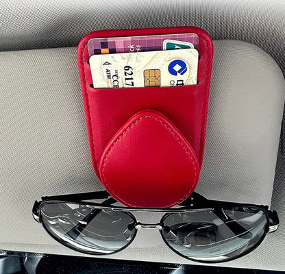 Double Slot-Magnetic Closure- Eyewear Visor Clip-Universal Fit-Card Fastener-Brand New