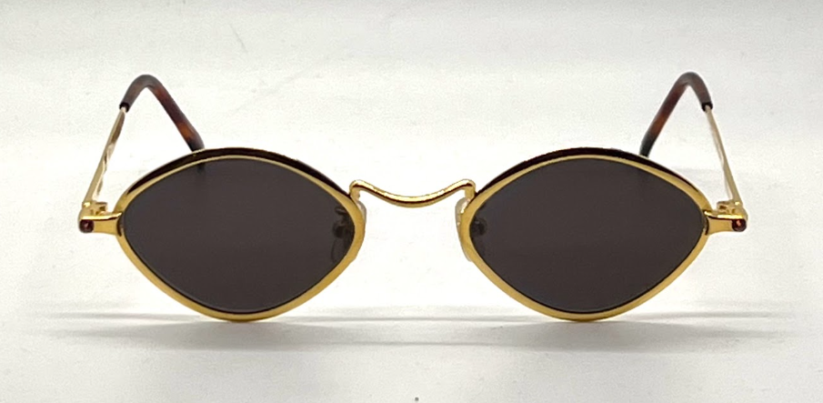 Kenzo KE 2872 Vintage Oval Gold Sunglasses-Unworn/NOS-Made in Japan