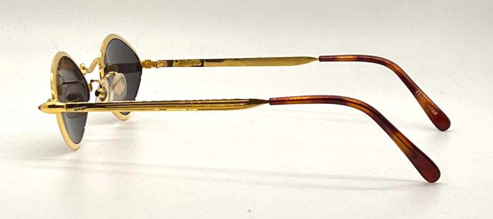 Kenzo KE 2872 Vintage Oval Gold Sunglasses-Unworn/NOS-Made in Japan