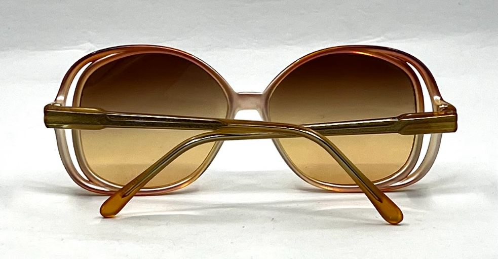 Tura MOD. TL 310 CH Vintage Oversized Sunglasses-New Gradient Custom Lenses-Japan