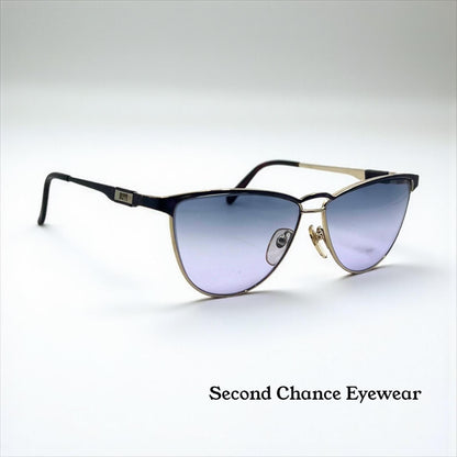 Givenchy 9702 Y2K Vintage Sunglasses w/ New Indigo Lavender Gradient Custom Lenses