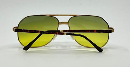 Leopard by Felini Reno Aviator Vintage Sunglasses w/ New Grandient Tinted Lenses