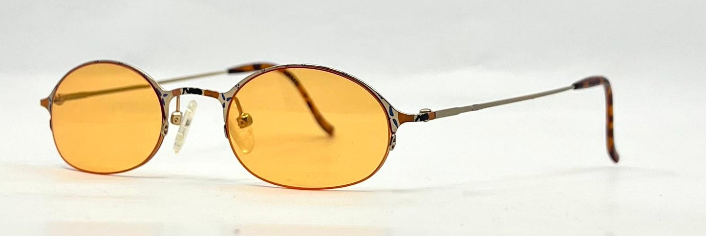 Japanese Oval Sunglasses-Hand Painted-Y2K Vintage-New Custom Lenses-Unworn