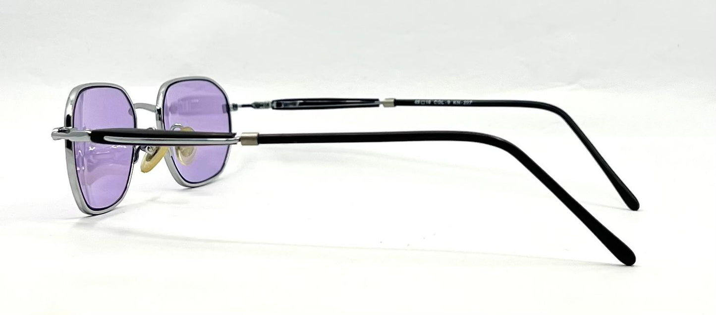 Konish Japan Titanium Oval Sunglasses Y2K Deadstock Custom Lenses