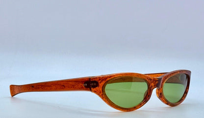 Cool-Ray Polaroid 125 Vintage Sunglasses W|New, Custom Bottle Green Lenses
