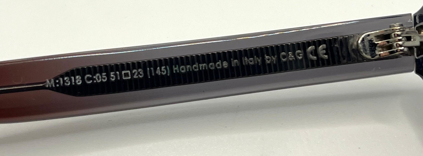 Cutler and Gross M:1318 C05 Handmade Sunglasses-51mm-Rare-Full Kit-New|Unworn