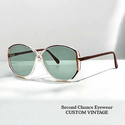 Silhouette Spx M1793 Vintage Sunglasses W|New, Custom Aquamarine Lenses-Deadstock-Austria