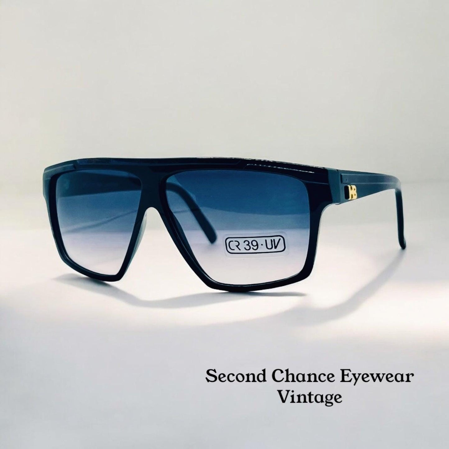 Harvé Benard 402 133 Vintage Sunglasses Italy Cr39 Tortoise Shield 60Mm