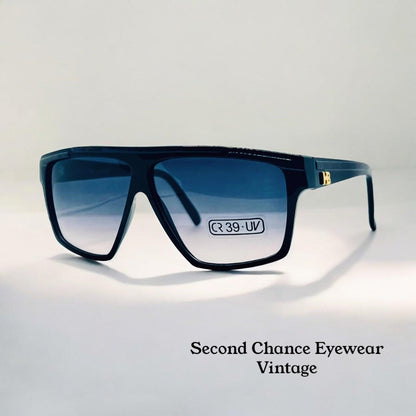 Harvé Benard 402 133 Vintage Sunglasses Italy Cr39 Tortoise Shield 60Mm