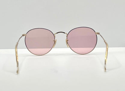 Deadstock Ray-Ban Rb3447 Gold – Pink Champagne Tint Custom Lenses