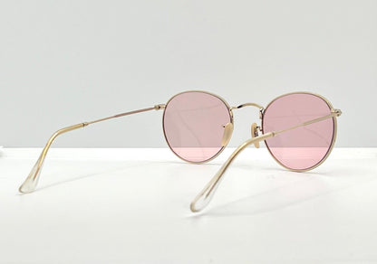 Deadstock Ray-Ban Rb3447 Gold – Pink Champagne Tint Custom Lenses