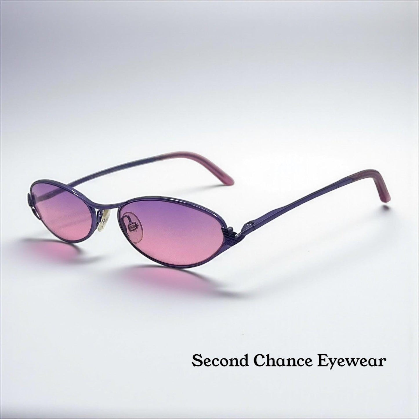 Emporio Armani Ea9189 P7C Oval Sunglasses-Y2K Vitnage W|New Purple Gradient Custom Lenses-Unworn