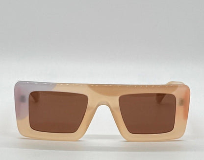 Off-White Oeri069 Beige|Orange Sunglasses-50Mm-New|Unworn-Full Kit –Italy