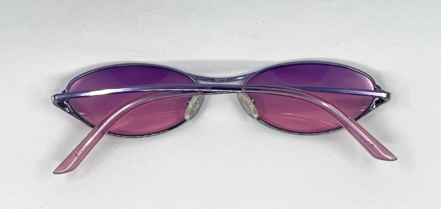 Emporio Armani Ea9189 P7C Oval Sunglasses-Y2K Vitnage W|New Purple Gradient Custom Lenses-Unworn