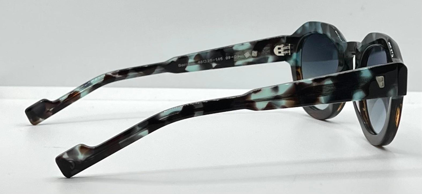 Entourage of 7 “Serrano” 09-04 Sunglasses-Blue Granite|Tortoise-Handmade in Japan-New|Unworn-Full Kit