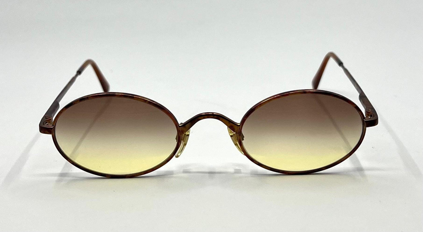 Giorgio Armani 122 727 Vintage Round Sunglasses W|New Gradient Tinted Custom Lenses-Unworn|Deadstock