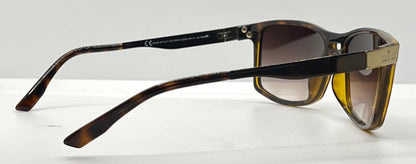 Gucci Gg1588|S Qzuej Tortoise Wrap Sunglasses W|New, Custom Gradient Lenses-Original Case-Italy