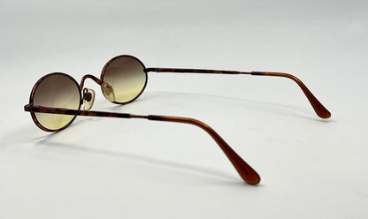 Giorgio Armani 122 727 Vintage Round Sunglasses W|New Gradient Tinted Custom Lenses-Unworn|Deadstock