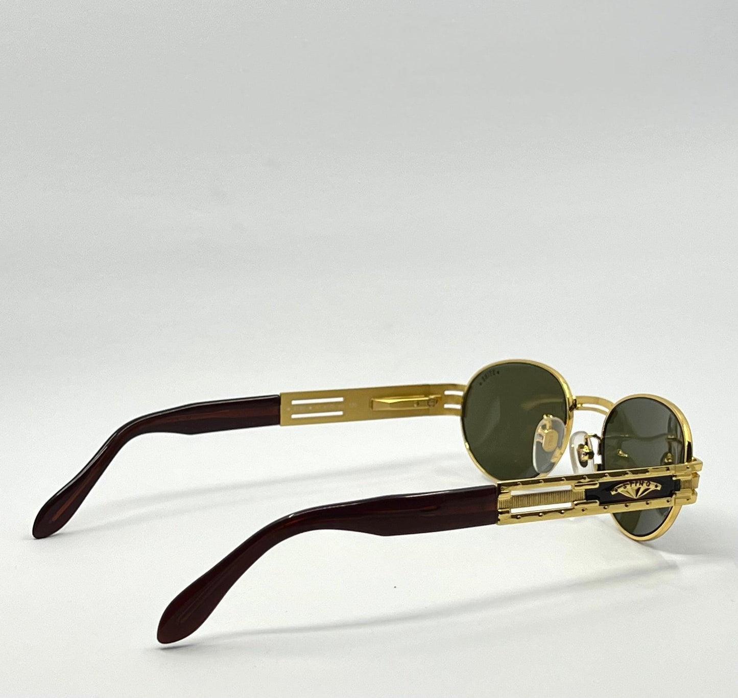 Sting 4170 Col 120 Vintage Sunglasses Gold Tortoise Oval Frame Deadstock Italy