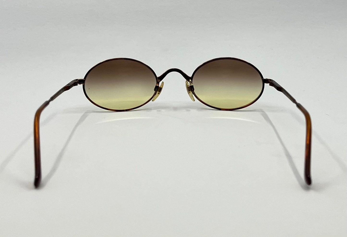 Giorgio Armani 122 727 Vintage Round Sunglasses W|New Gradient Tinted Custom Lenses-Unworn|Deadstock