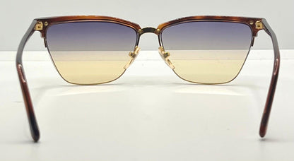 Versace 343 747 Vintage Half-Rim Sunglasses w|New Gradient Custom Tinted Lenses-56mm