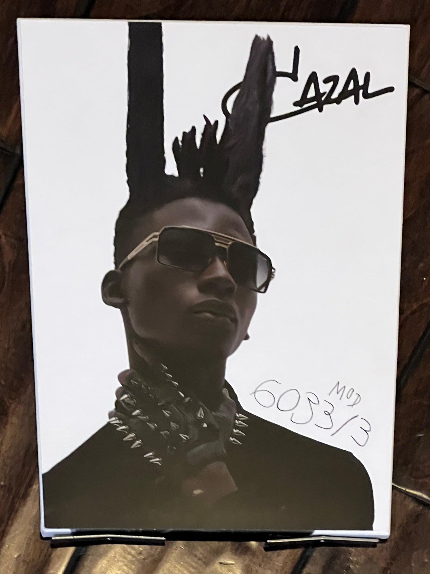 Cazal Counter Cards- Dual Sided Countertop Displays-Metal Foldout Legs-Brand New