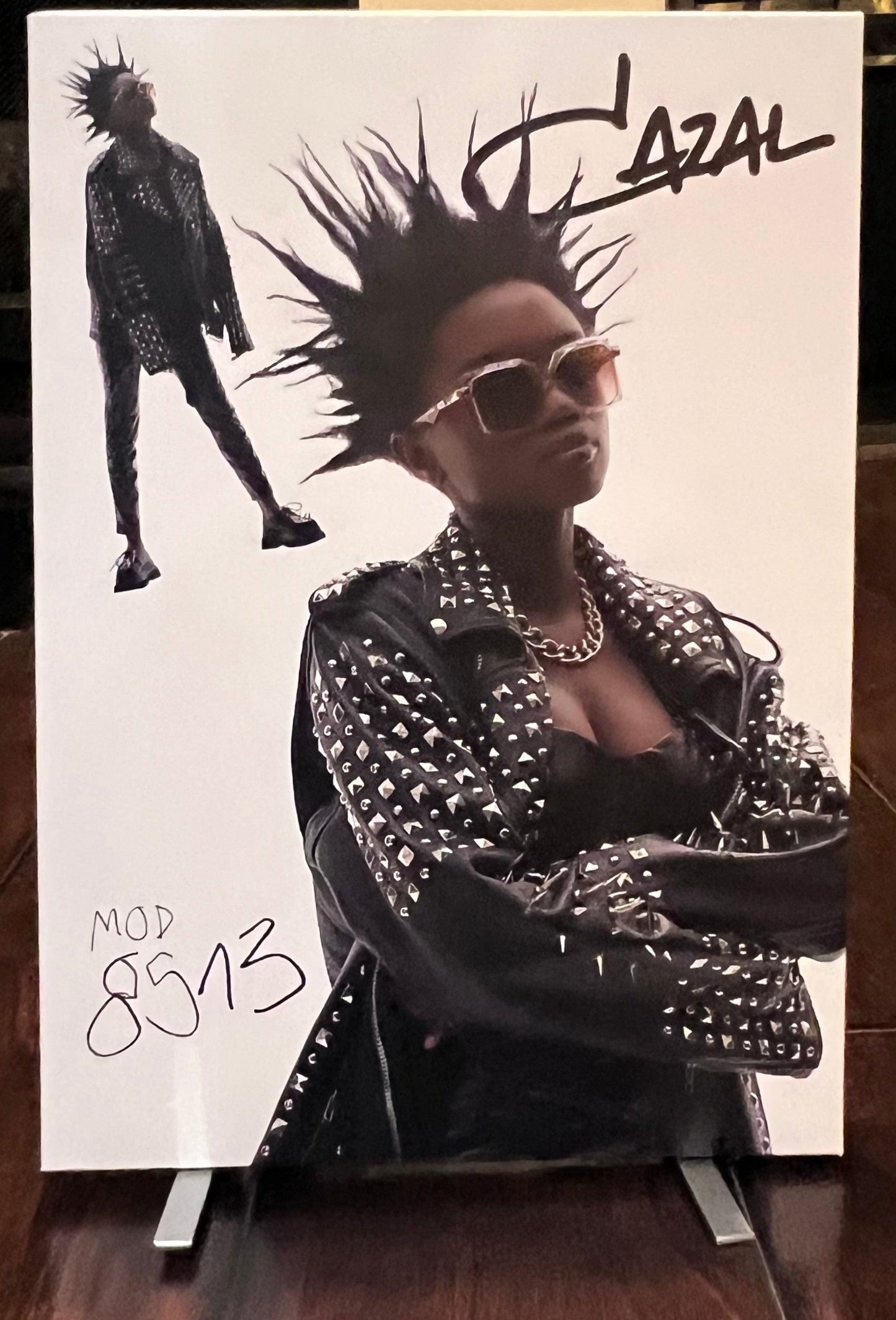 Cazal Counter Cards- Dual Sided Countertop Displays-Metal Foldout Legs-Brand New