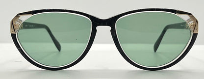 Silhouette M1298 Vintage Sunglasses Black Marble w|New Custom Lenses-Austria
