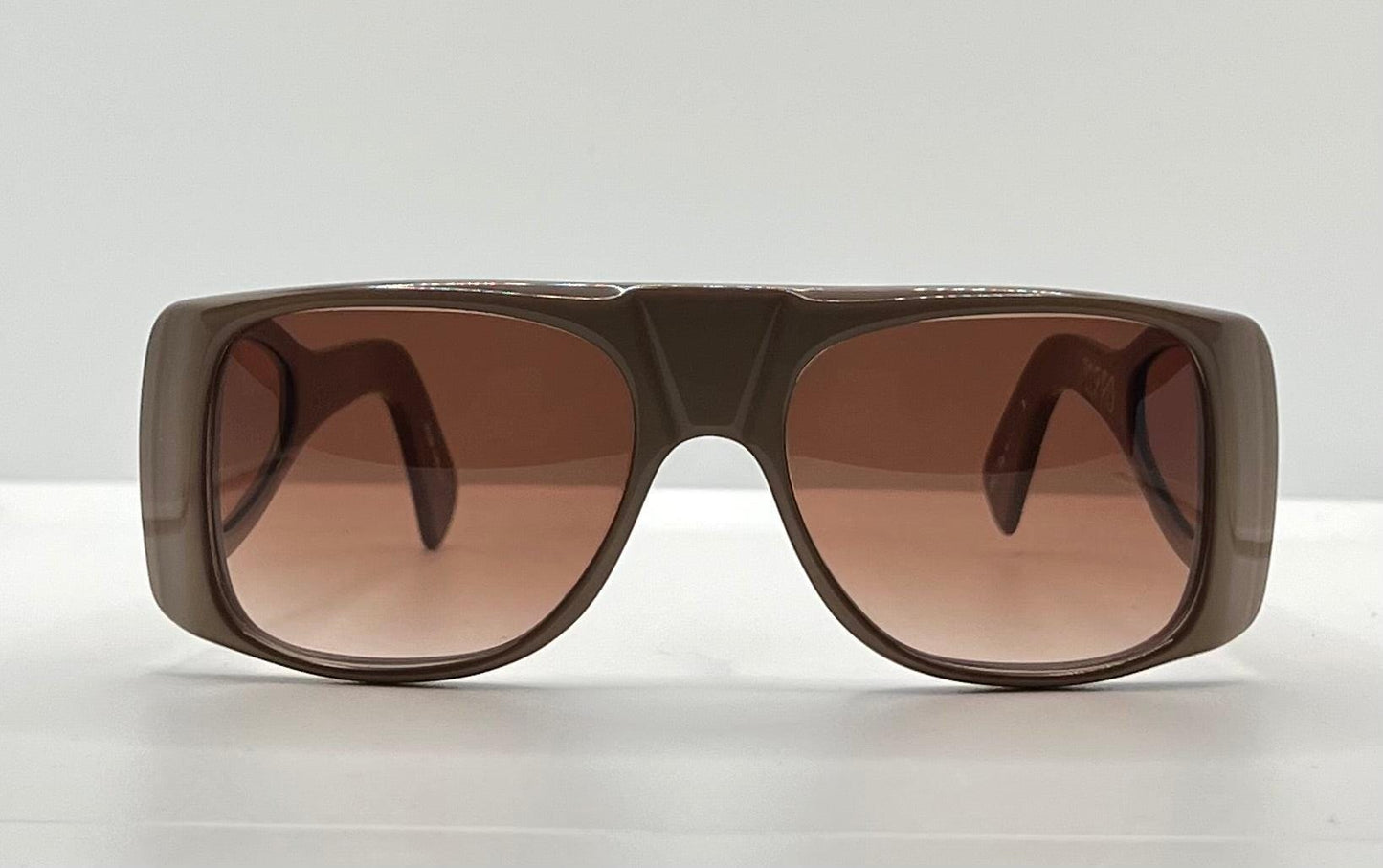 Ultra “Zorro” Vintage Sunglasses W|New, Custom Brown To Rose Gradient Lenses – Side Shields – Deadstock