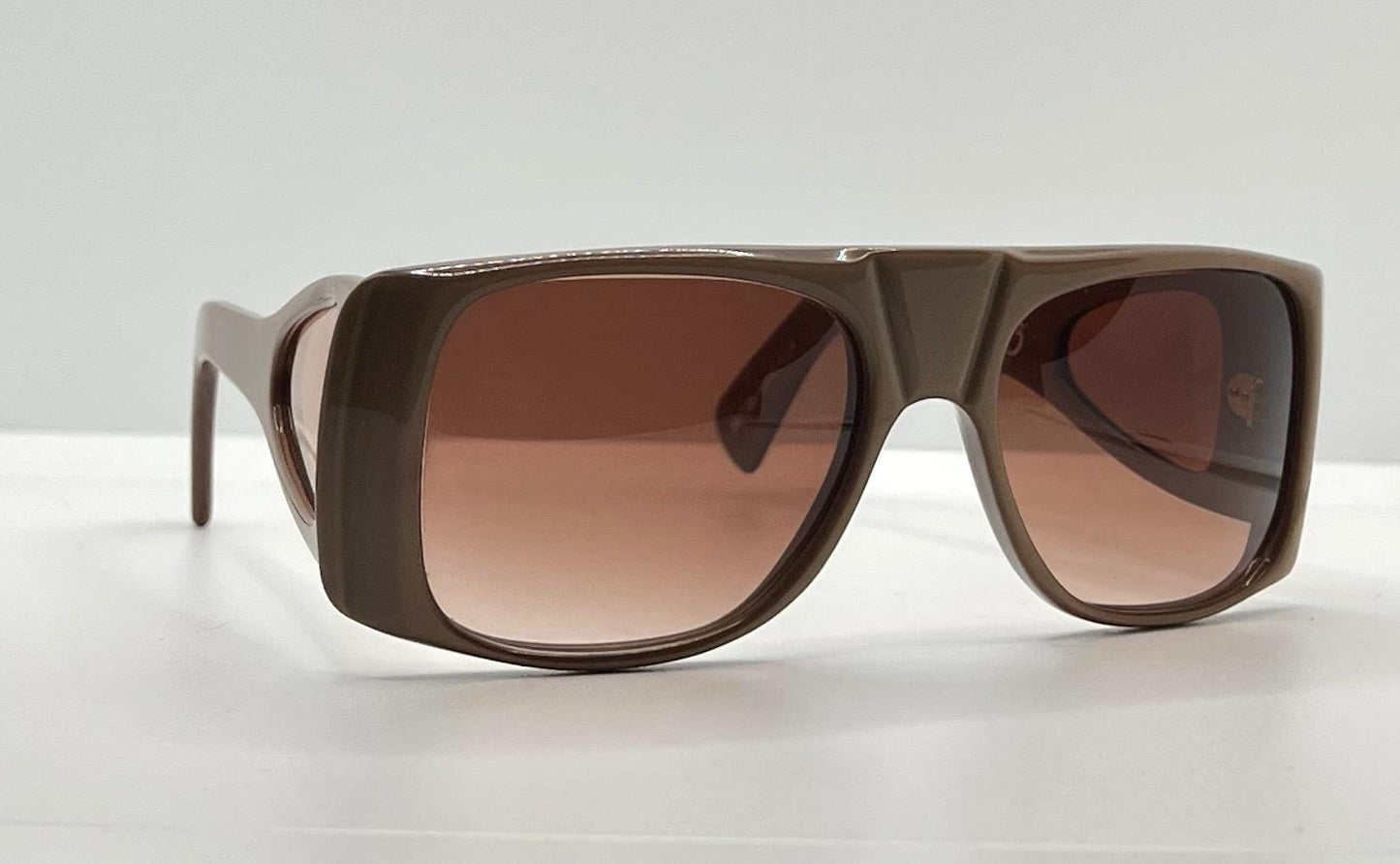 Ultra “Zorro” Vintage Sunglasses W|New, Custom Brown To Rose Gradient Lenses – Side Shields – Deadstock