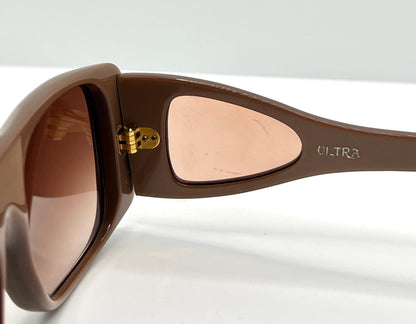 Ultra “Zorro” Vintage Sunglasses W|New, Custom Brown To Rose Gradient Lenses – Side Shields – Deadstock