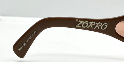 Ultra “Zorro” Vintage Sunglasses W|New, Custom Brown To Rose Gradient Lenses – Side Shields – Deadstock