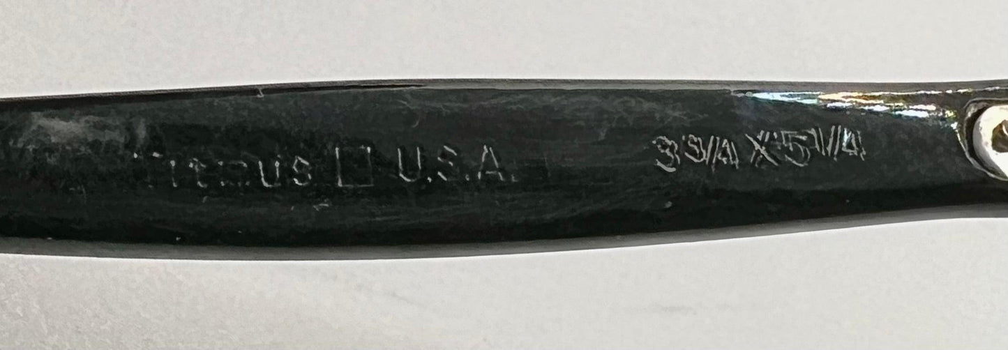 Vintage Titmus Usa “Siret” Cat-Eye Eyeglasses Black Rhinestone – Restored