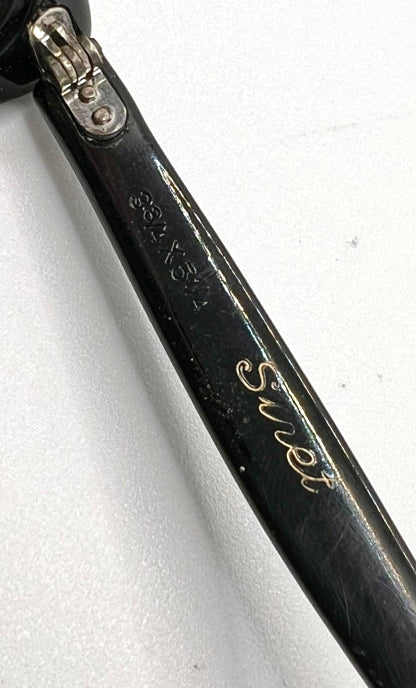 Vintage Titmus Usa “Siret” Cat-Eye Eyeglasses Black Rhinestone – Restored