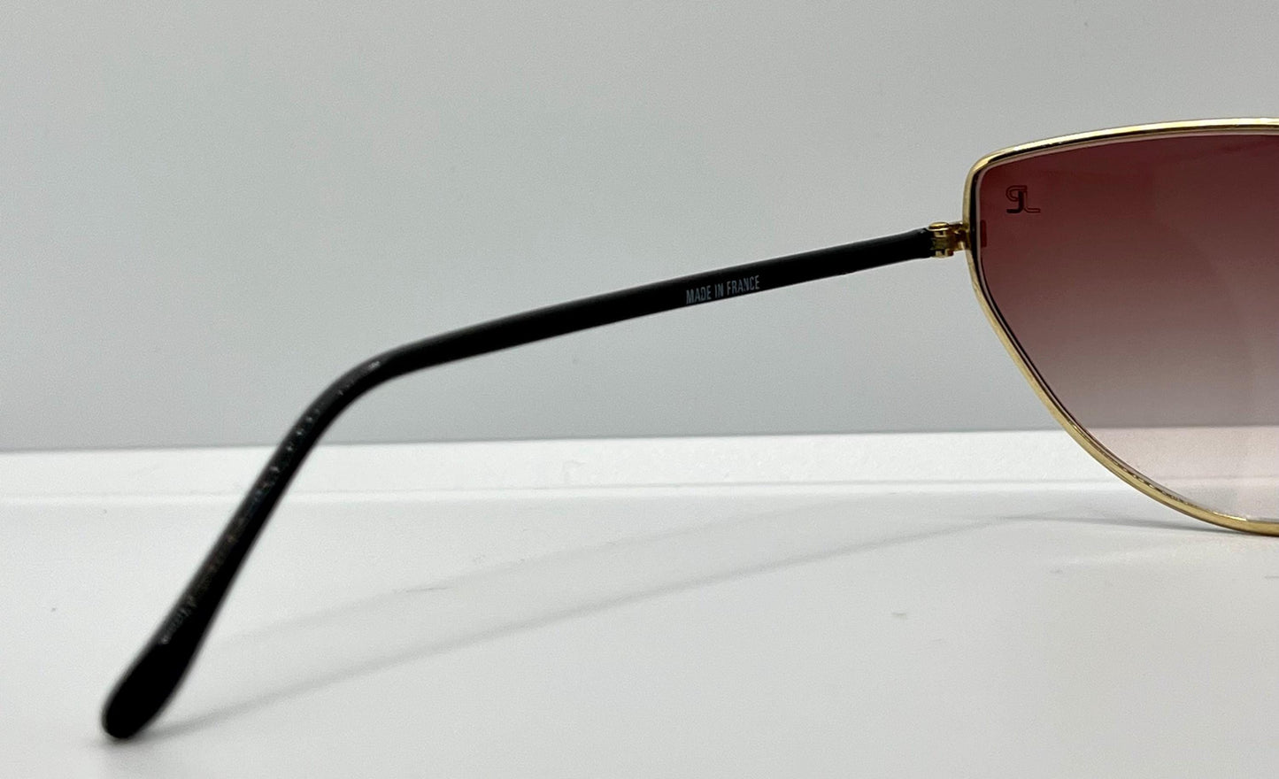 Jean Pierre Lamy Vintage Sunglasses-France-Original Jpl Logo Pink Lenses