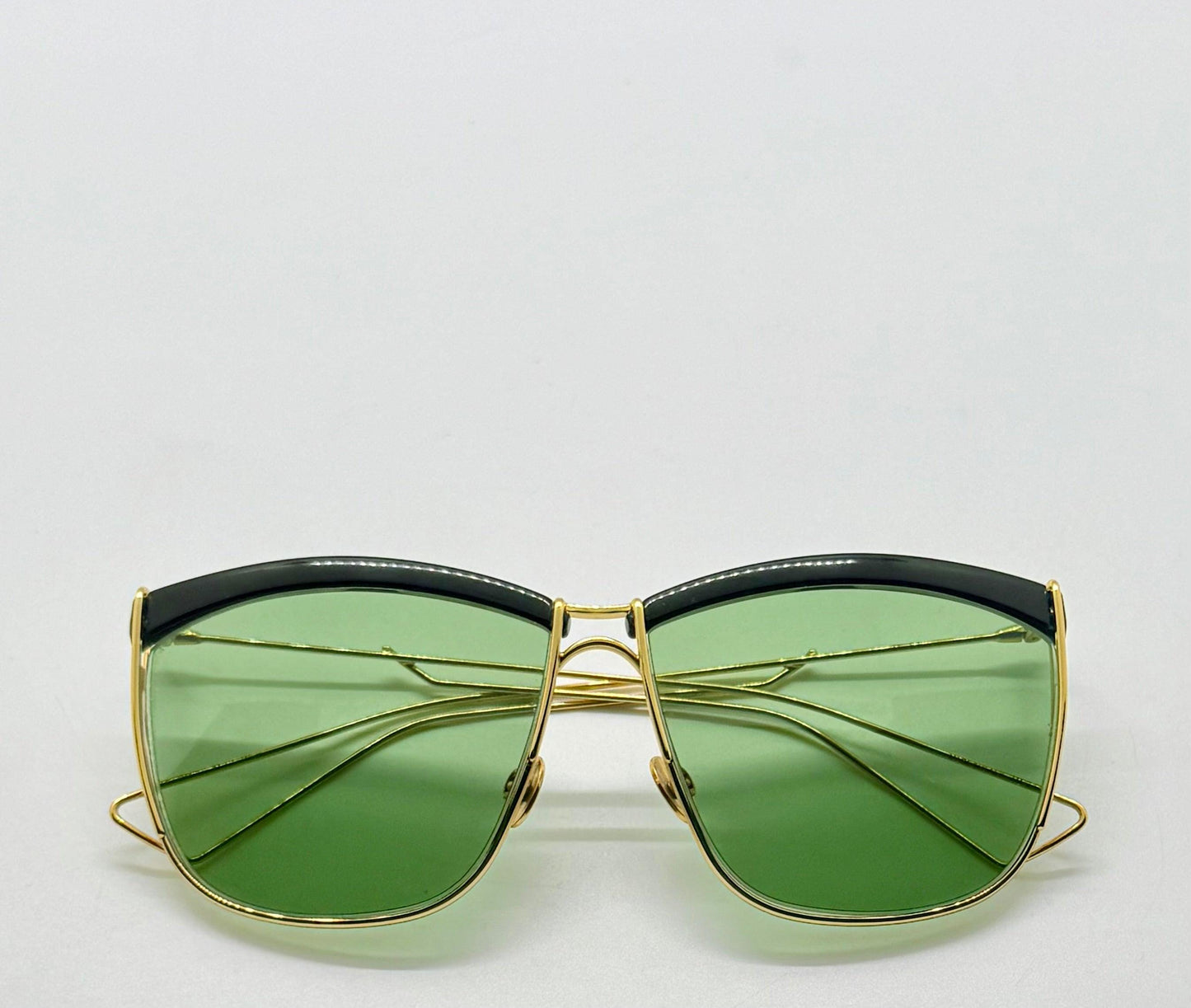 DiorSoElectric Rare Gold Green Sunglasses-Full Kit Authentic-Deadstock|New