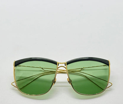 DiorSoElectric Rare Gold Green Sunglasses-Full Kit Authentic-Deadstock|New