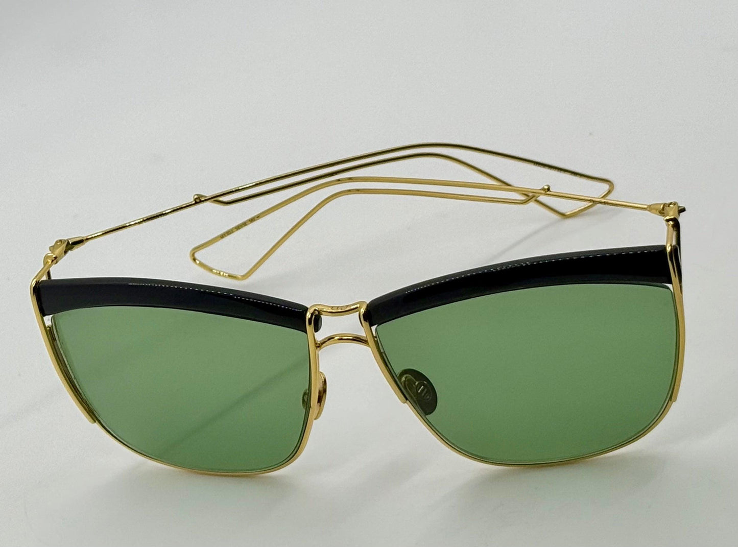 DiorSoElectric Rare Gold Green Sunglasses-Full Kit Authentic-Deadstock|New