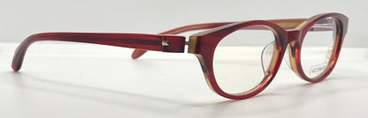 Kio Yamato Kp-126U 49Mm Red Oval Eyeglasses-New|Unworn-Japan Handmade