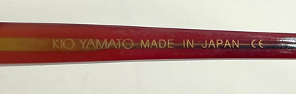Kio Yamato Kp-126U 49Mm Red Oval Eyeglasses-New|Unworn-Japan Handmade