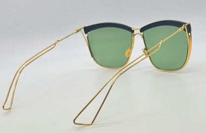 DiorSoElectric Rare Gold Green Sunglasses-Full Kit Authentic-Deadstock|New